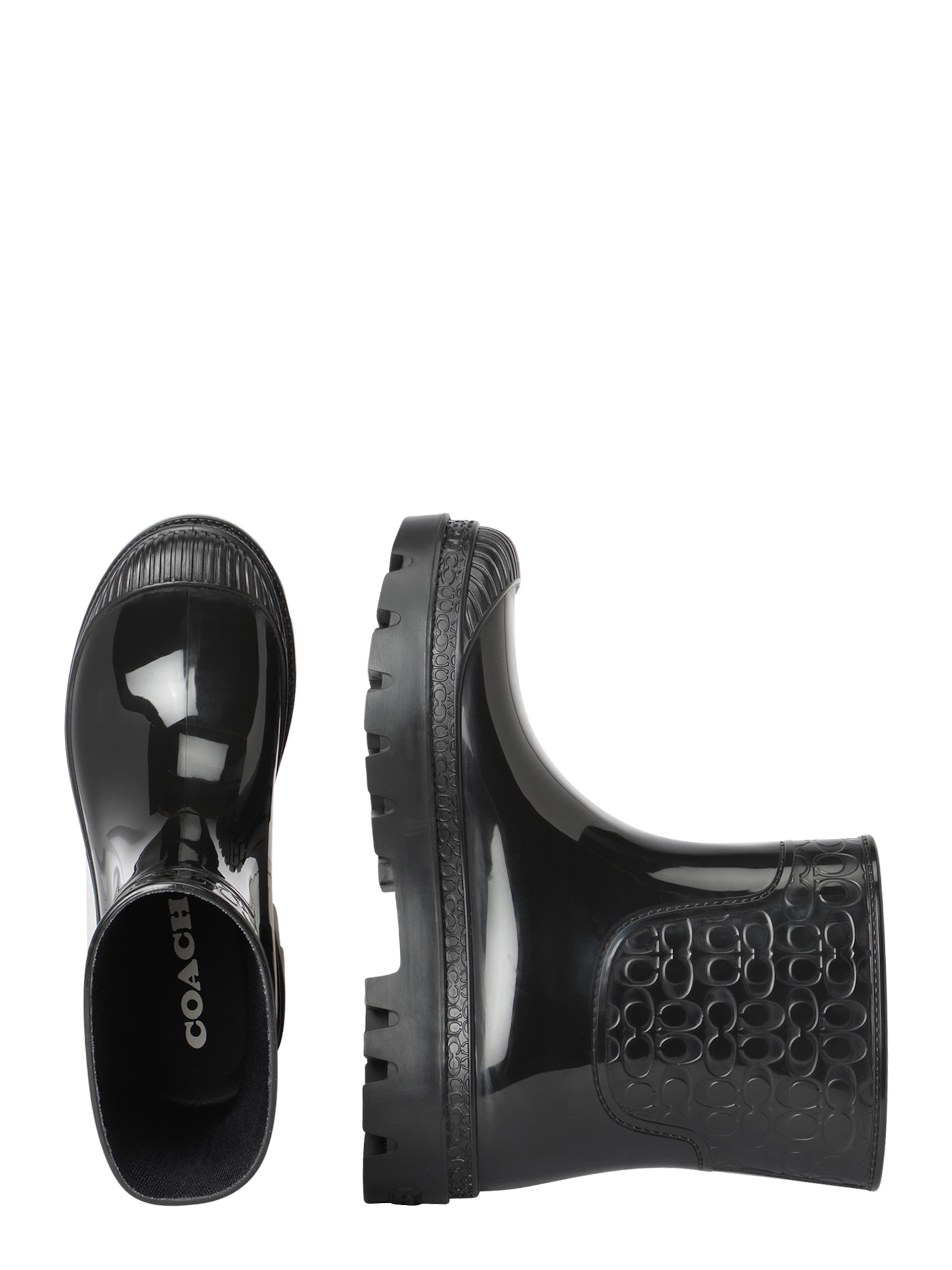 COACH Rubber Boots in Black | ABOUT YOU
