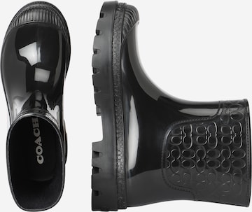 Bottes en caoutchouc COACH en noir