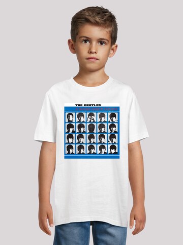 F4NT4STIC T-Shirt 'The Beatles Retro' in Weiß: Vorderseite