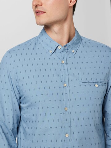 MUSTANG Regular fit Button Up Shirt 'Casper' in Blue