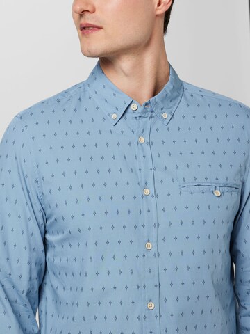 MUSTANG - Regular Fit Camisa 'Casper' em azul