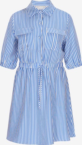 Robe-chemise Usha en bleu : devant