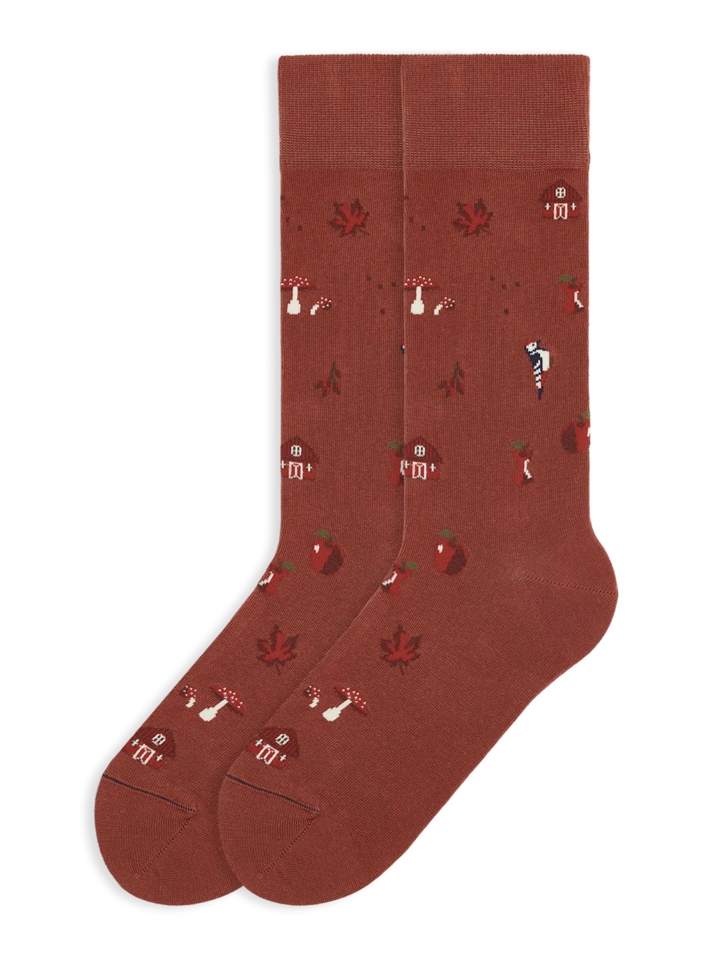 Von Jungfeld Socks 'Herbst ICONS' in Red: front