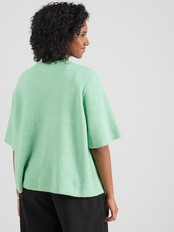 PIECES Curve Kardigan 'PCSILLY' w kolorze zielony