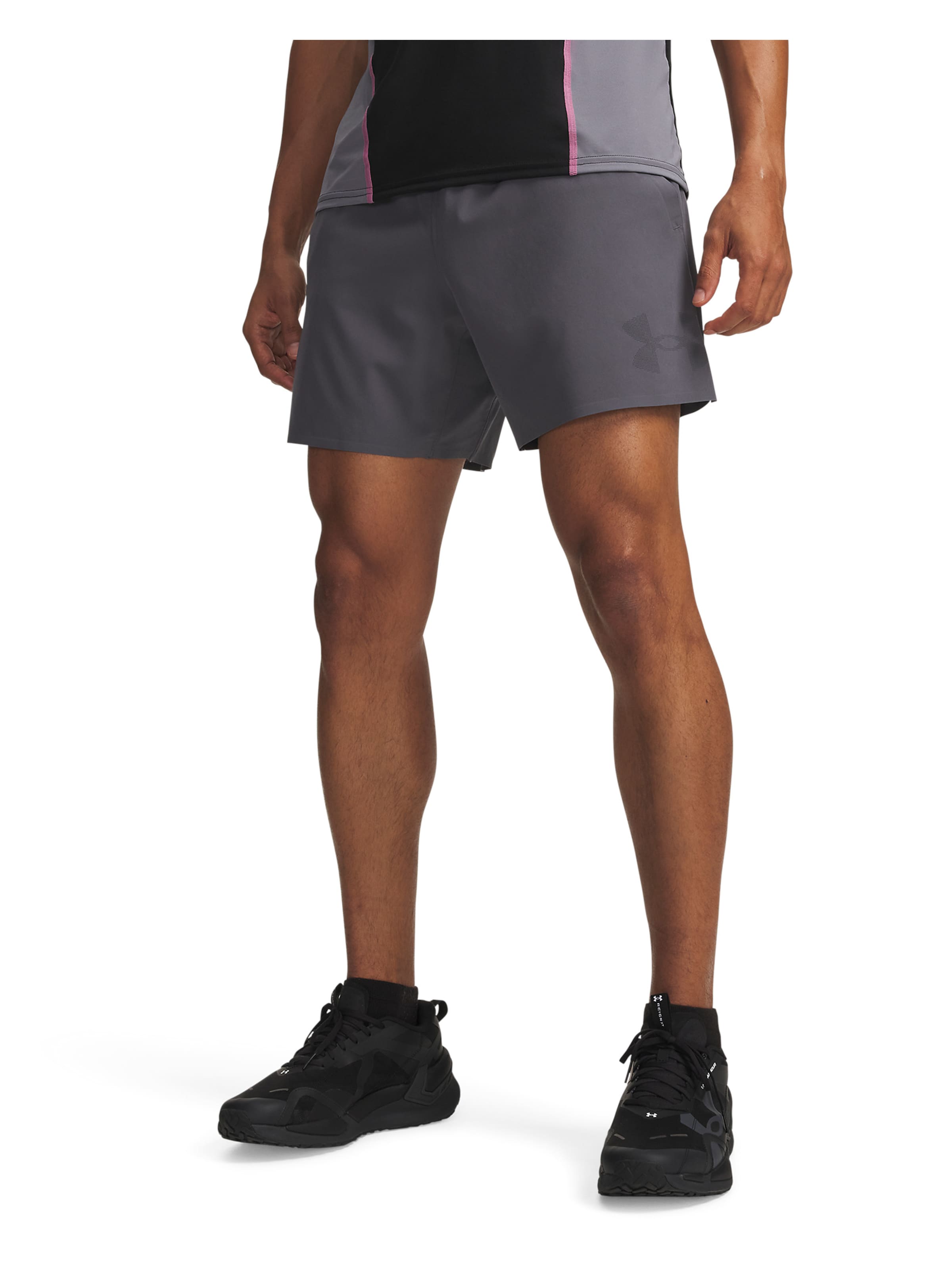UNDER ARMOUR Regular Sportbroek 'Vanish Elite' in Grijs: voorkant