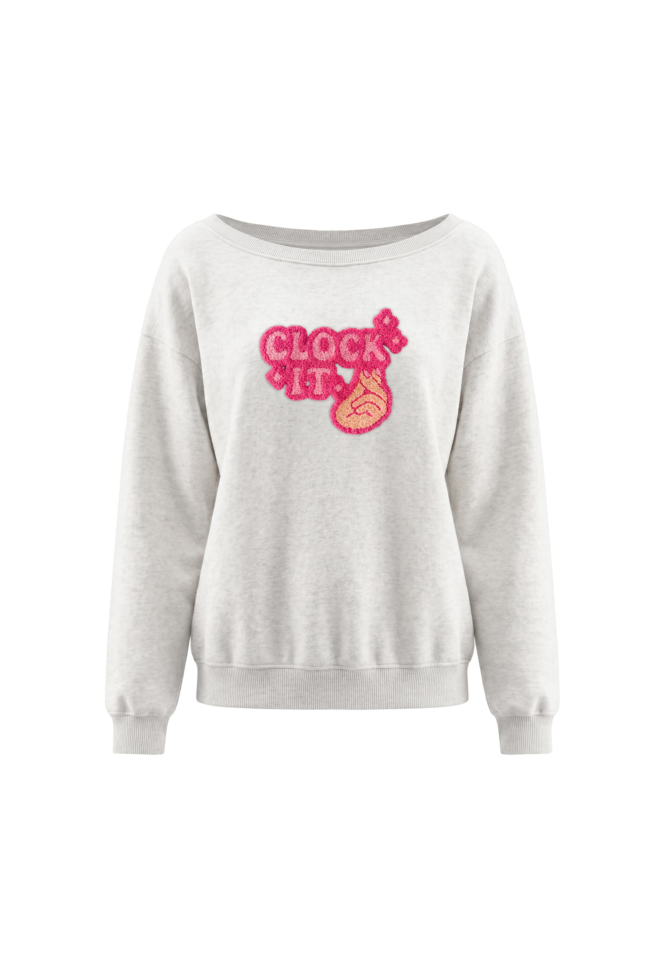 MYMO Sweatshirt in Wit: voorkant