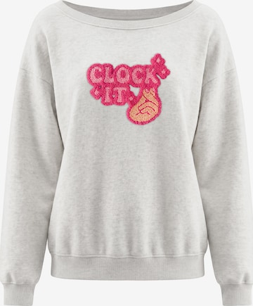 MYMO Sweatshirt in Wit: voorkant