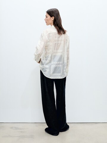 MANGO Blouse 'Aurelia' in Beige