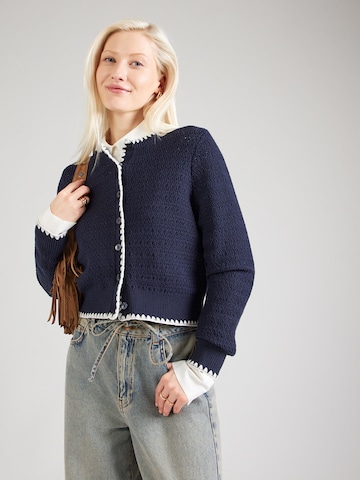 Abercrombie & Fitch Kardigán - kék: elől