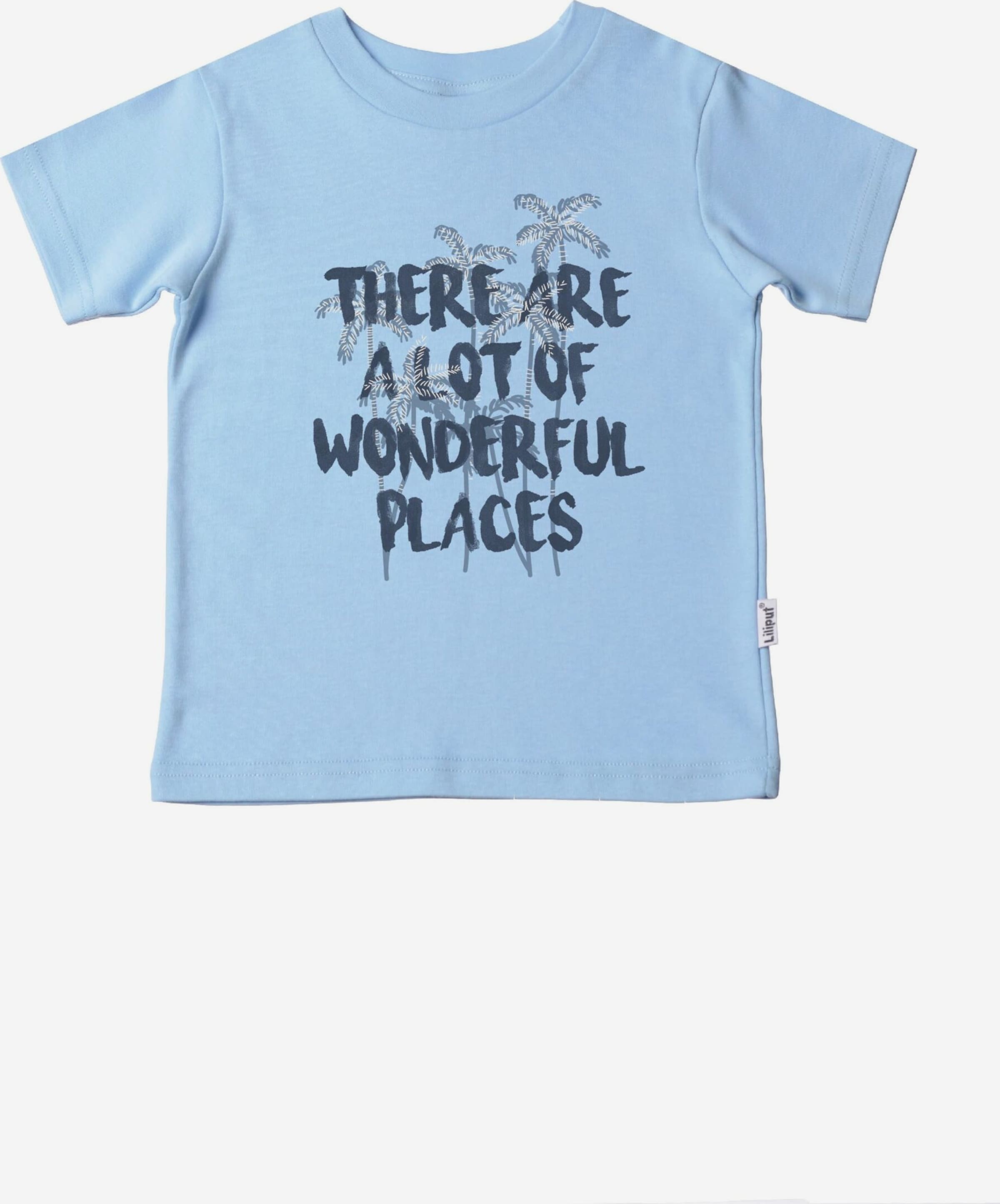 Hellblau Niedliches T-Shirt mit YOU in ABOUT | LILIPUT Places\'-Print \'Wonderful
