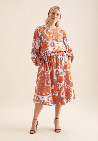Jupe 'Schwarze Rose' SEIDENSTICKER en orange