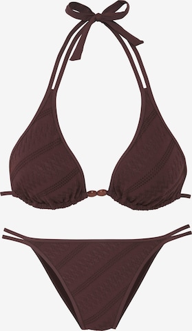 Bikini s.Oliver en marron : devant