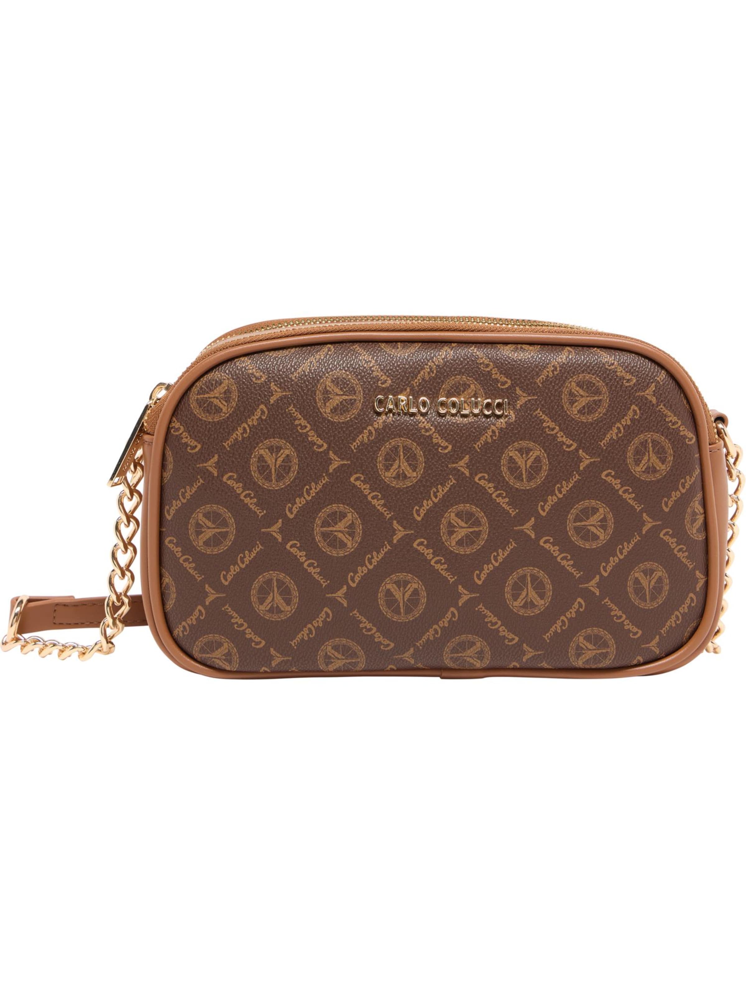 Carlo Colucci Umhängetasche 'Enrici' in Braun: Vorderseite