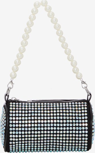 faina Sac bandoulière en noir / argent / blanc perle, Vue avec produit