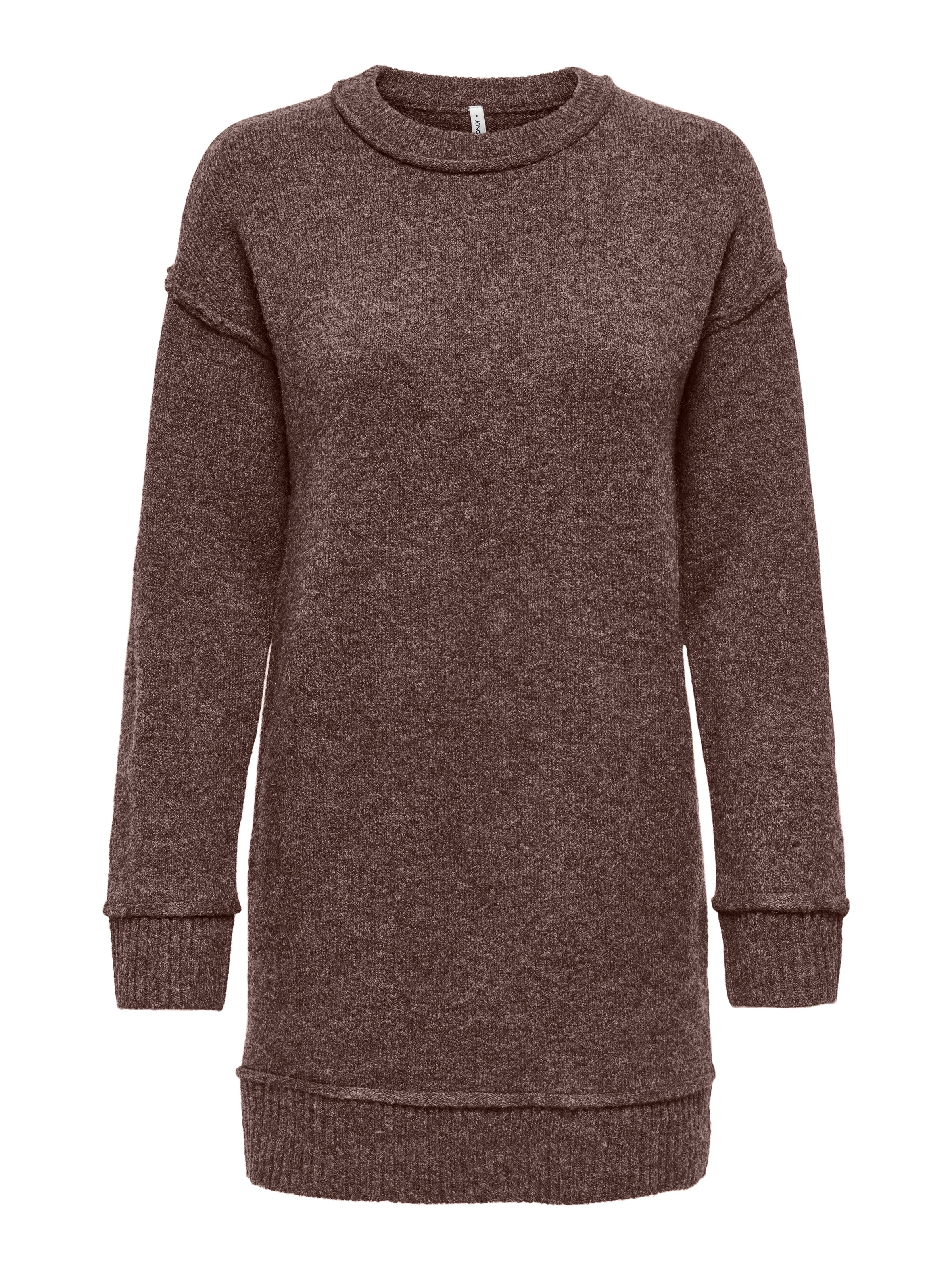 ONLY Strickkleid in Braun: Vorderseite