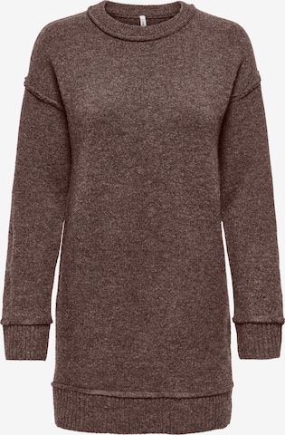 ONLY Strickkleid in Braun: Vorderseite