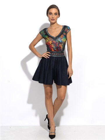 JIORO Flared Pants 'ESSENTIALS' in Blue