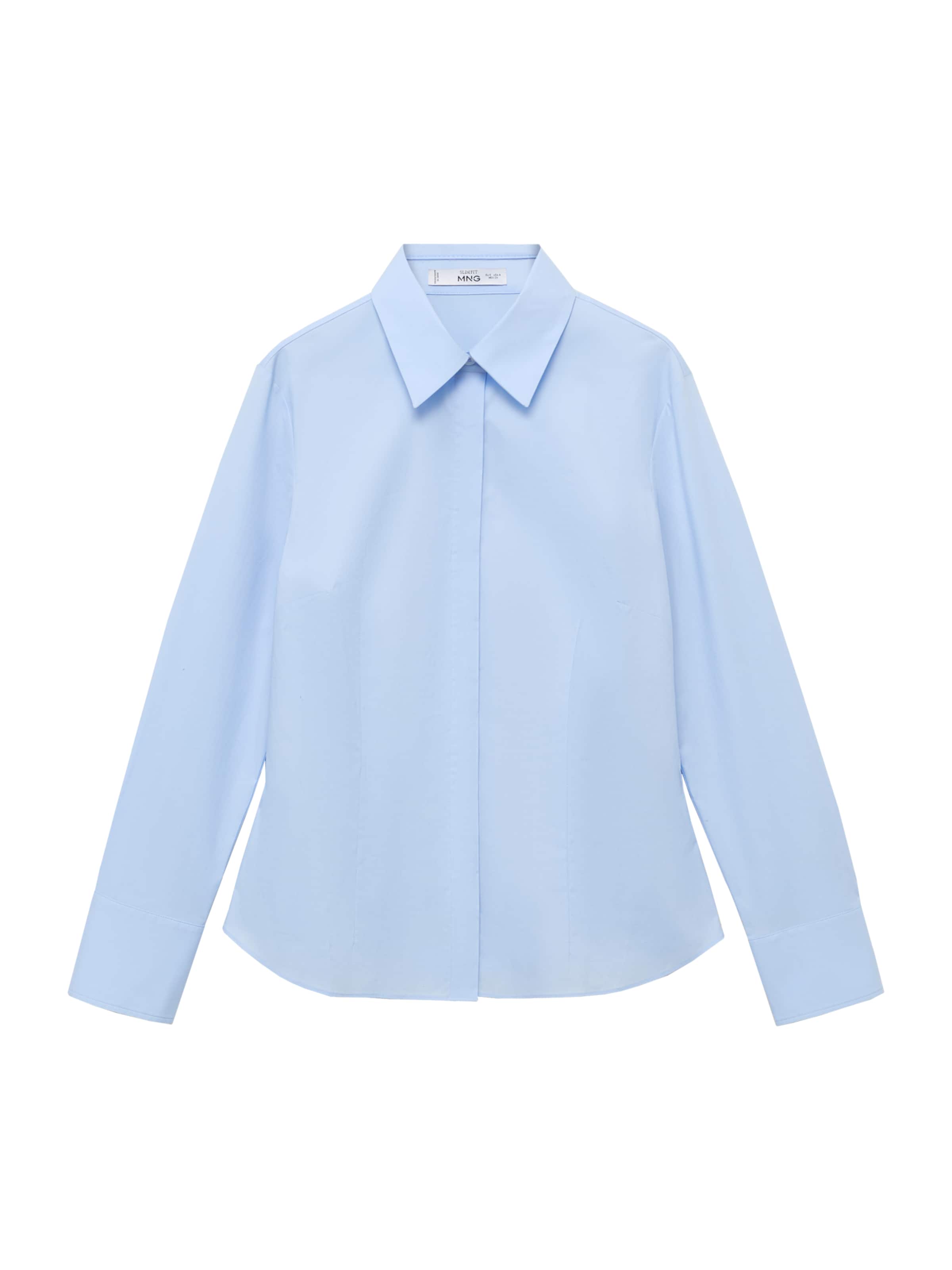 MANGO Blus 'SOFIA' i blå: framsida