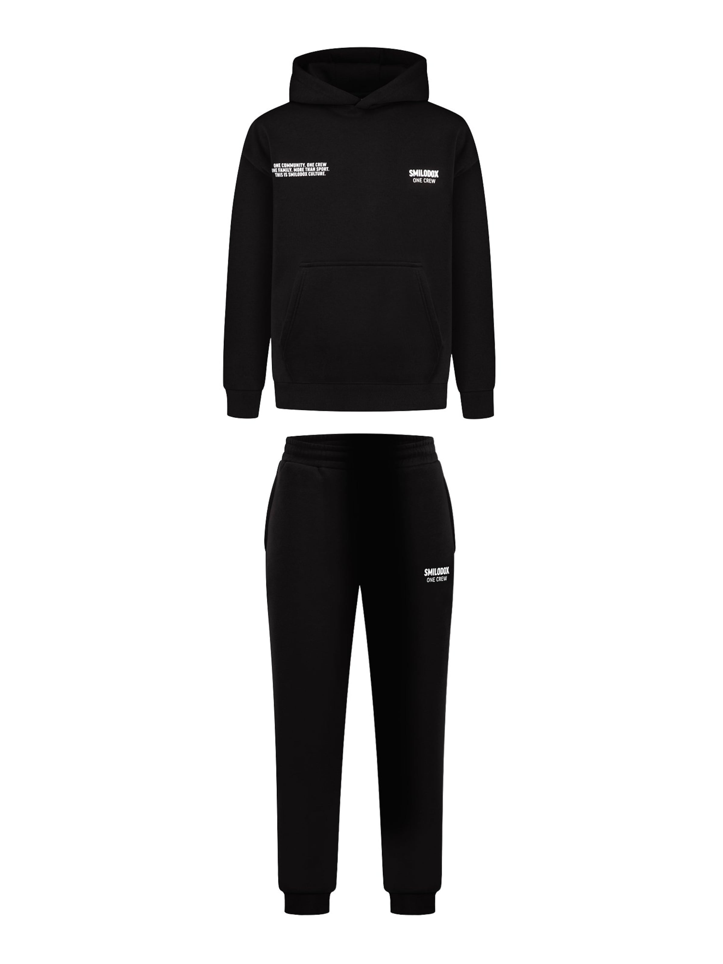 Veste de survêtement ' Levian ' Smilodox en noir : devant