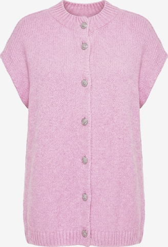 Studio Untold Gebreid vest in Roze: voorkant