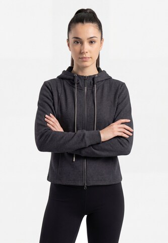 Veste de survêtement myMo ATHLSR en gris : devant