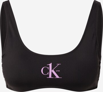 Bustino Top per bikini di Calvin Klein Swimwear in nero: frontale