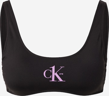 Calvin Klein Swimwear Bikinový top - Čierna: predná strana
