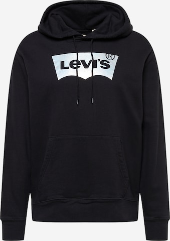 LEVI'S ®Sweater majica 'Standard Graphic Hoodie' - crna boja: prednji dio