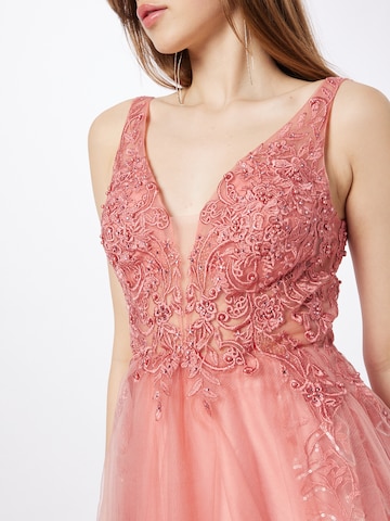 Robe de cocktail Laona en rose