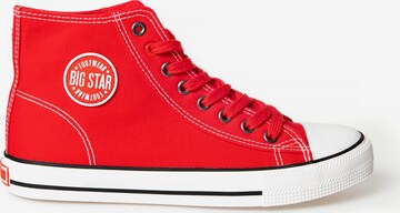 Baskets hautes 'JJ174607' BIG STAR en rouge