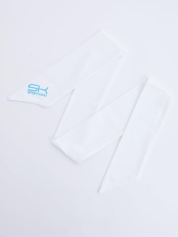 Fascia tergisudore di SPORTKIND in bianco: frontale