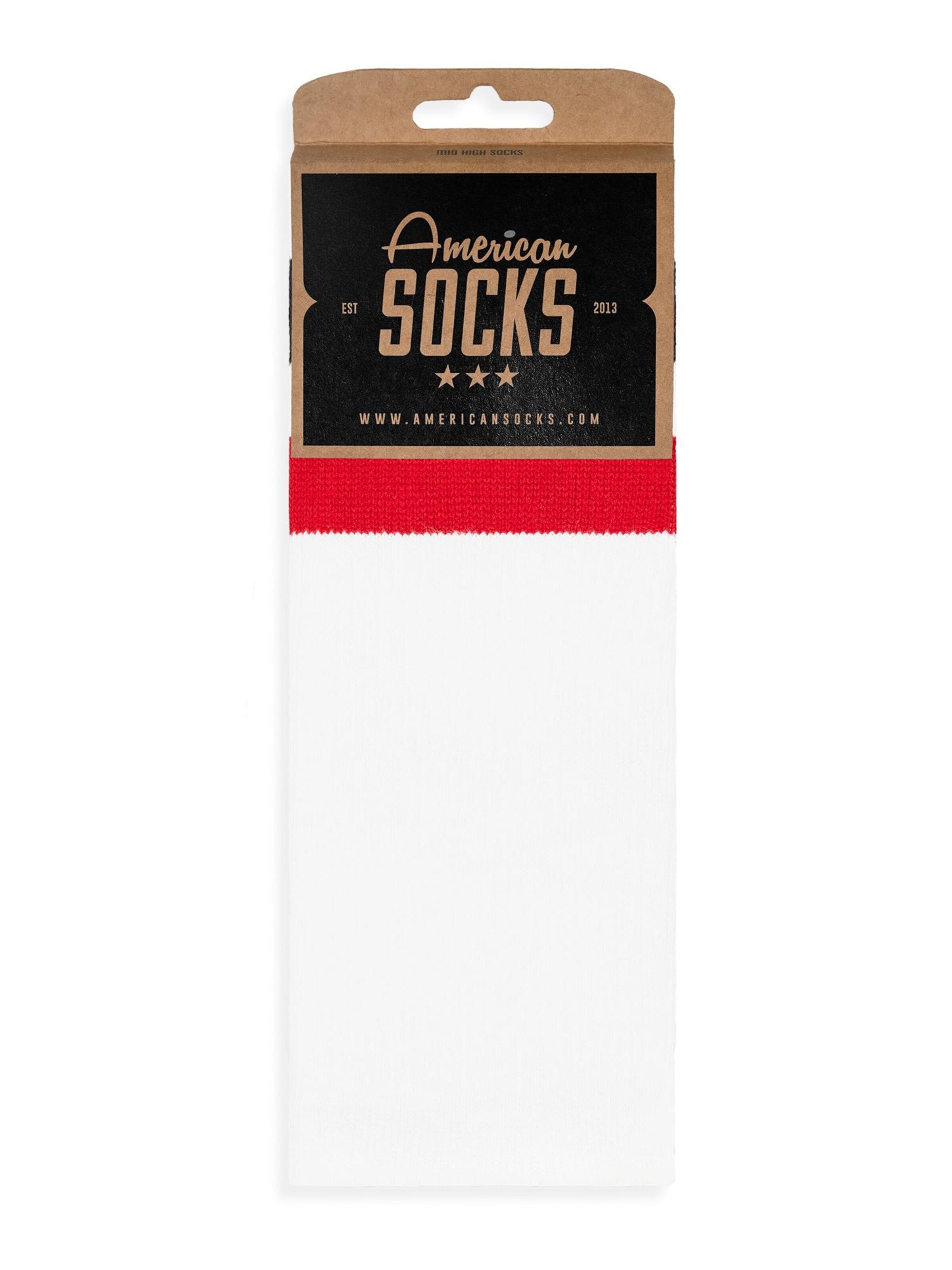 Chaussettes 'Teenage Anarchist' American Socks en blanc