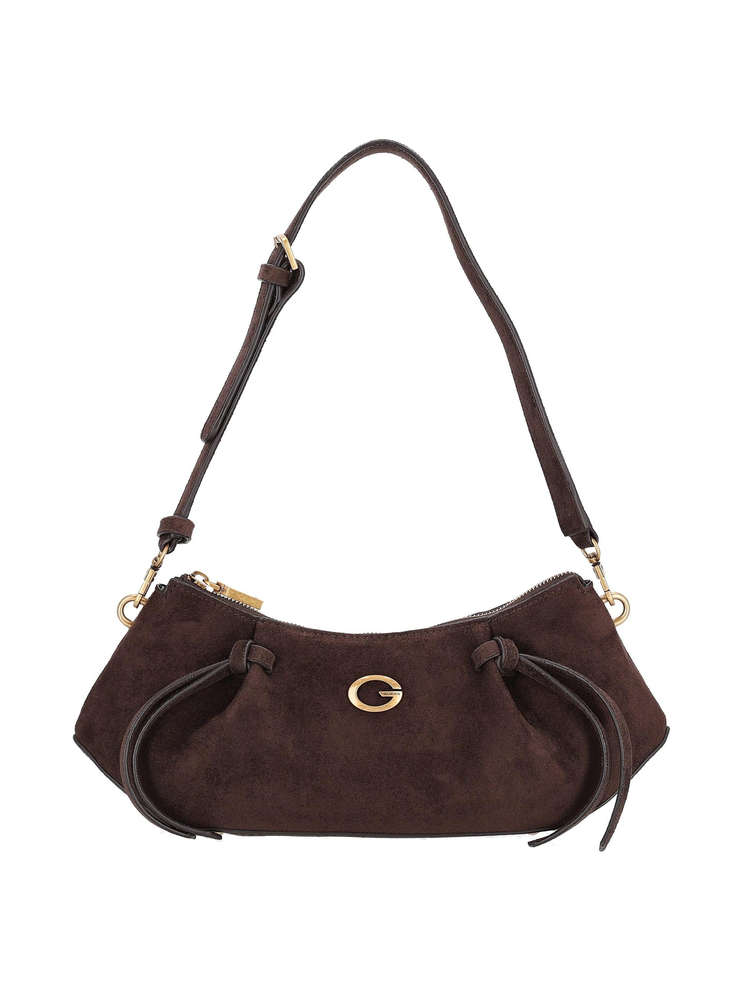 GUESS Originals Shoulder Bag 'Allegra' in Brown: front