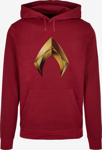 Sweat-shirt 'Aquaman - Emblem' ABSOLUTE CULT en rouge : devant