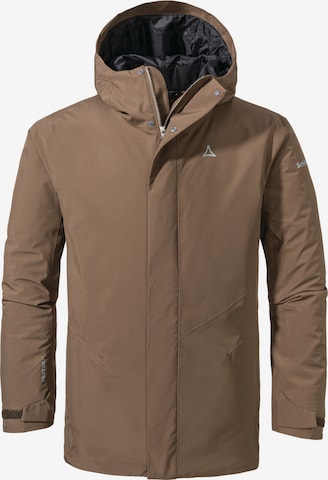 Schöffel Outdoorjas 'Froda' in Bruin: voorkant
