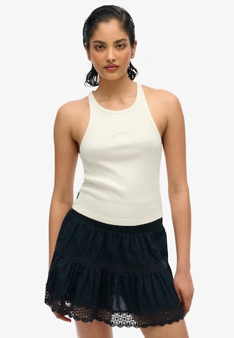 Superdry Top 'Essential' in White: front