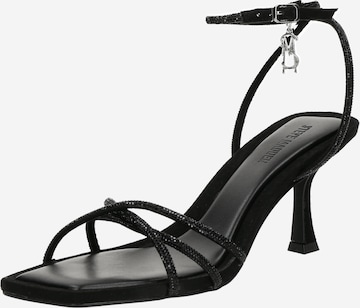 STEVE MADDEN Босоножки с ремешком 'Legit' в Черный: спереди