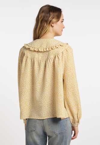 Camicia da donna di DreiMaster Vintage in giallo