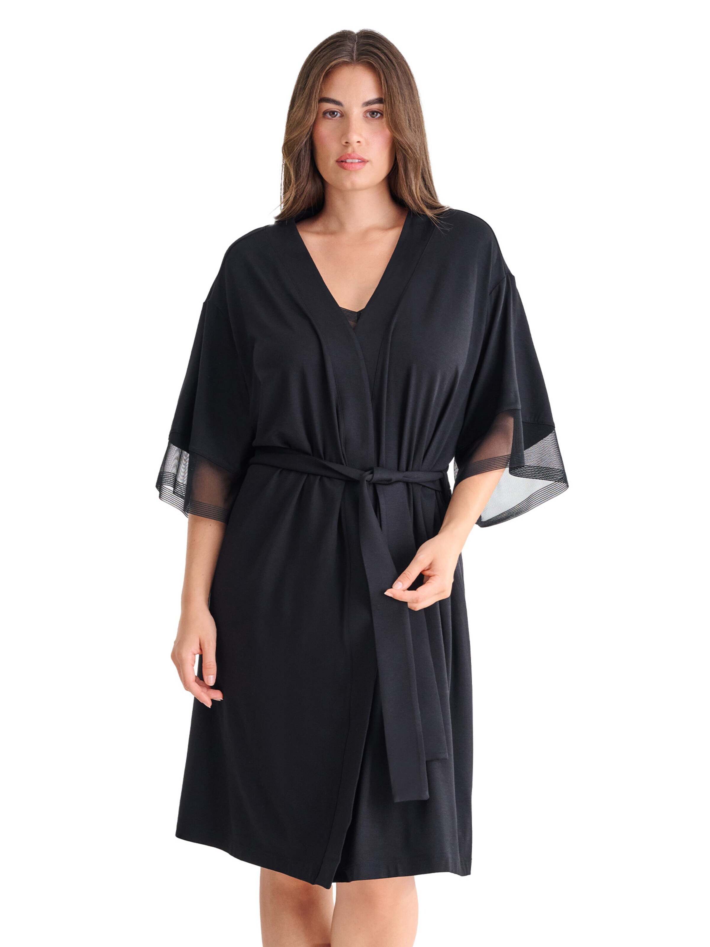 Lisca Dressing Gown 'Sia' in Black