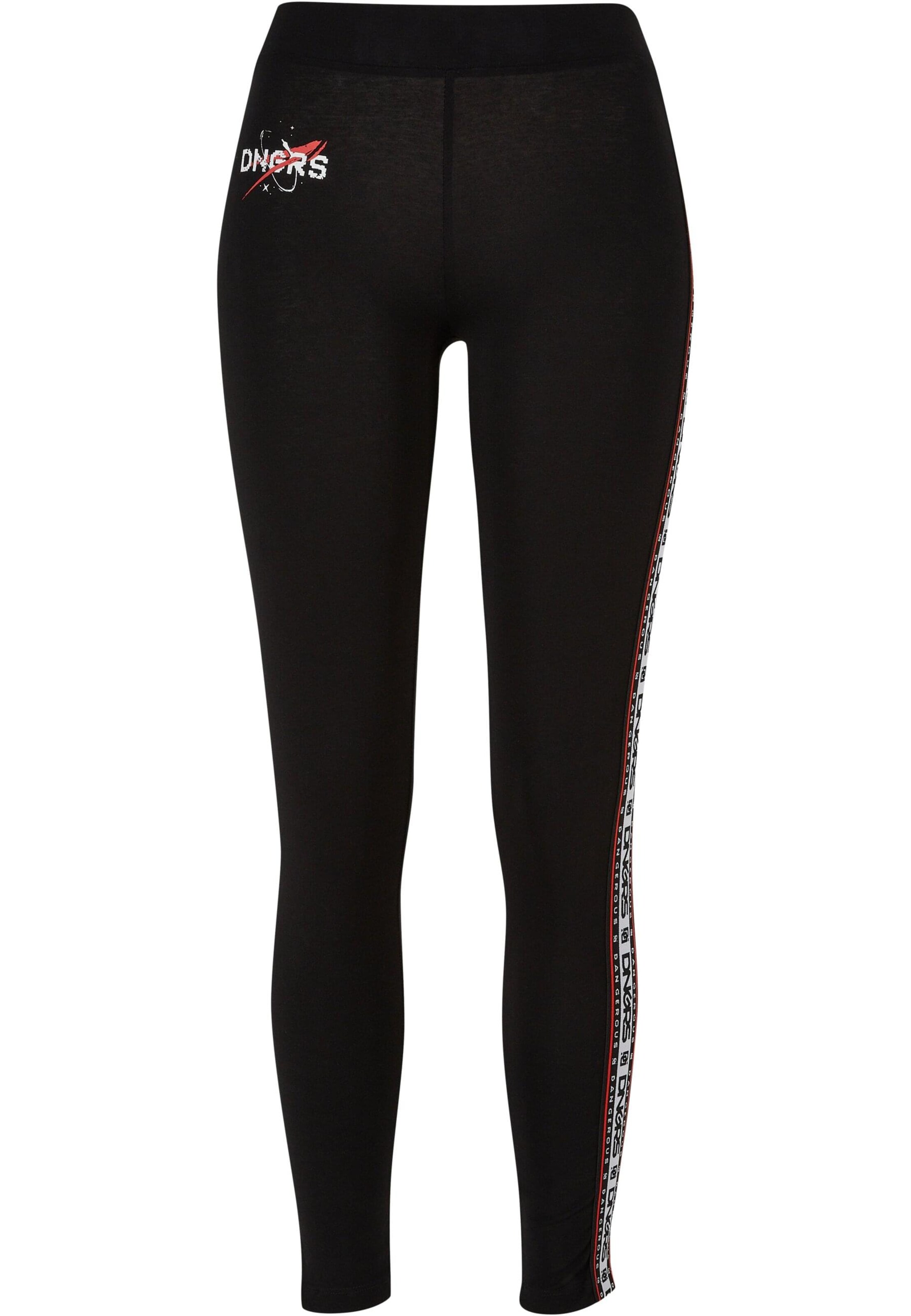 Dangerous DNGRS Skinny Leggings 'Pulsar' in Zwart: voorkant