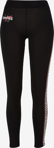 Dangerous DNGRS Skinny Leggings 'Pulsar' in Black: front