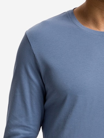 Hanro Pyjama lang 'Night & Day' in Blau