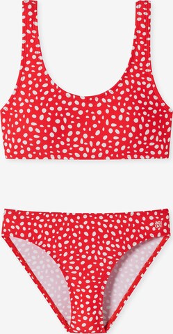 SCHIESSER Bustier Bustier-Bikini ' Diver Dreams ' in Rot: predná strana