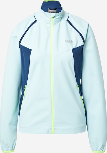 JACK WOLFSKIN Sportsjakke i turkis / mørkeblå, Produktvisning