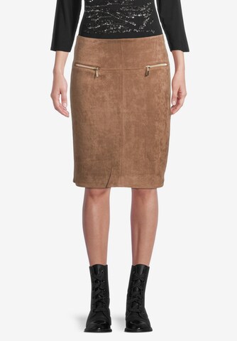 Betty Barclay Skirt in Brown: front