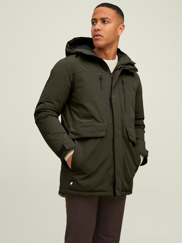 JACK & JONES Parka 'BACH' in Grün: predná strana