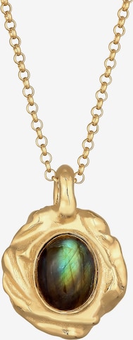 ELLI PREMIUM Halskette Edelsteinkette, Organic in Gold