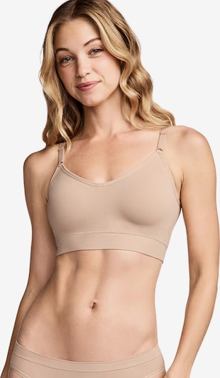 JOCKEY Sport-BH 'Seamfree™ Back Smoothing V-Neck Bralette' in XXL in beige, Produktansicht