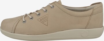 ECCO Athletic Lace-Up Shoes 'Soft 2.0' in Beige