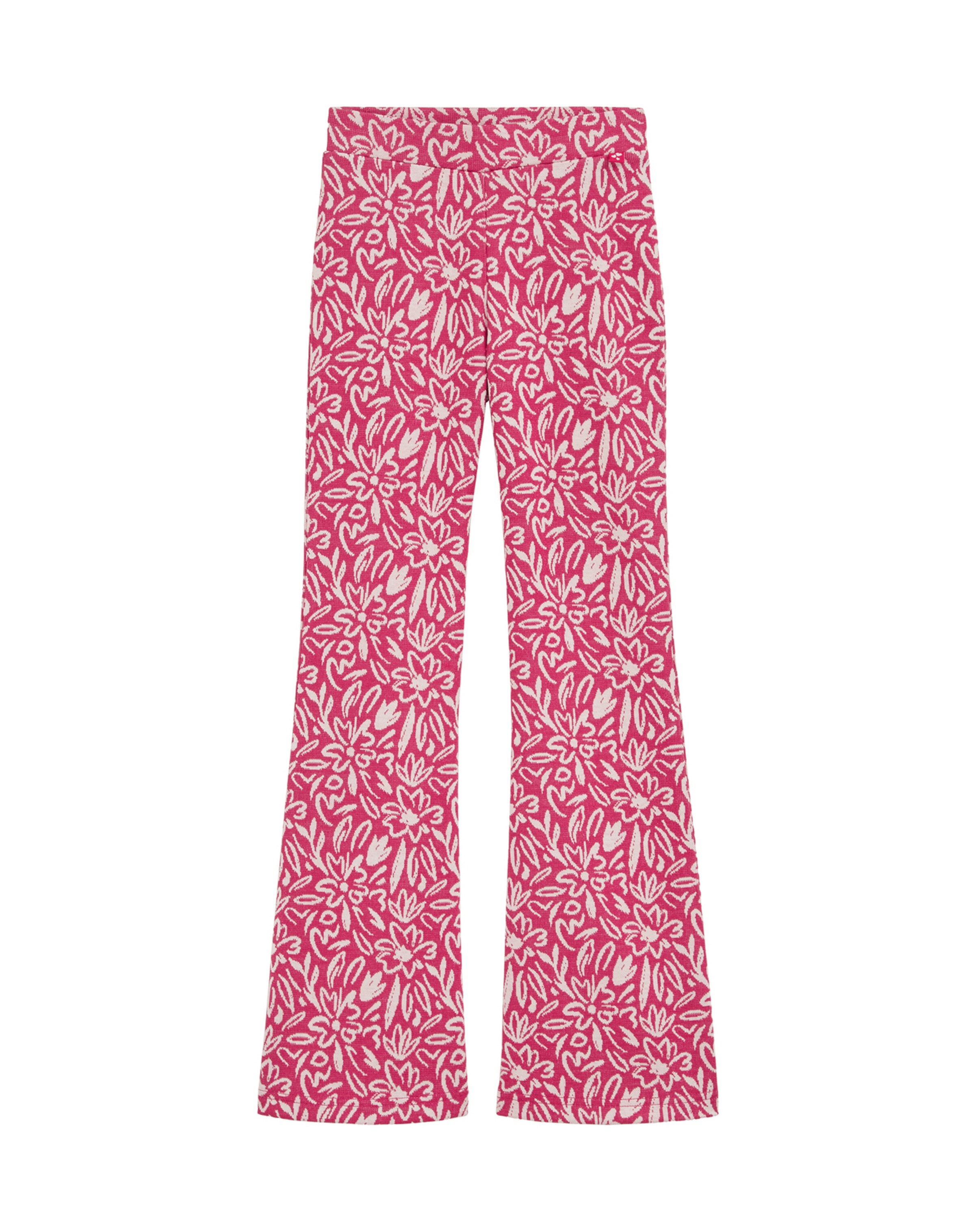 WE Fashion Flared Trousers in Pink: front